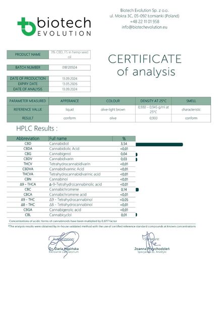 3% CBD olie