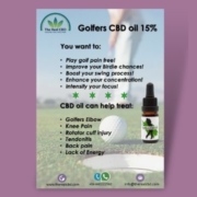 CBD for golfer flyer