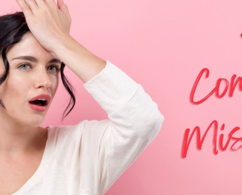 Woman holding her forehead with 8 common CBD mistakes