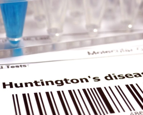 Huntington's Disease file with barcode