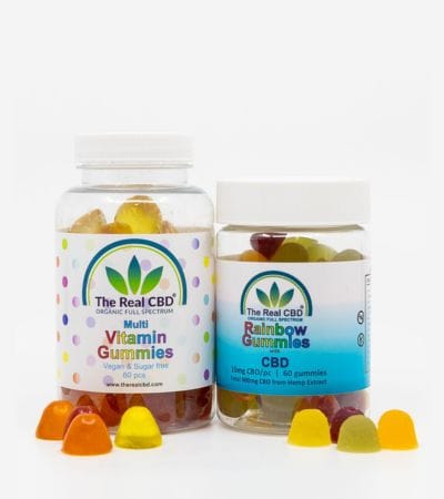 Multivitamin gummies and 15mg CBD gummies - The Real CBD Brand