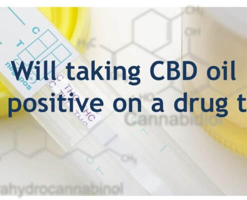 Wird die Einnahme von CBD-Öl bei einem Drogentest positiv getestet Text auf Bild des Drogentests