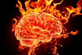 cerveau en feu