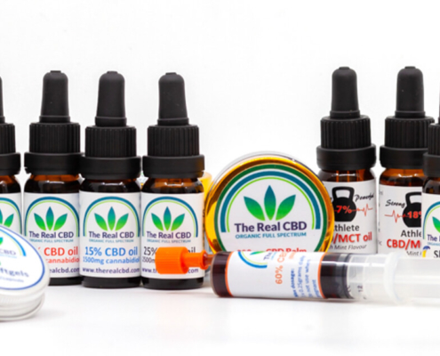 CBD product line-up The Real CBD Brand