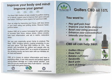 Golfers CBD oil