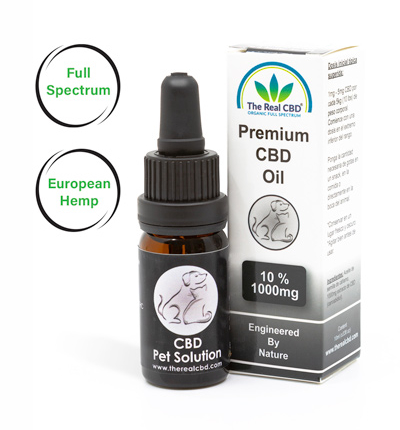 10% CBD Pet Solution - La vraie marque de CBD