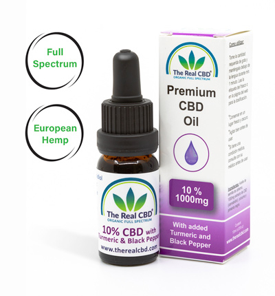 10% CBD oil with turmeric - The Real CBD Brand