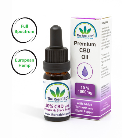 10% CBD oil with turmeric - The Real CBD Brand