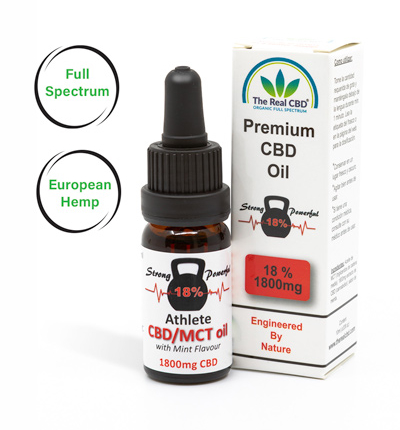 18% CBD Athletes Oil - La vraie marque de CBD