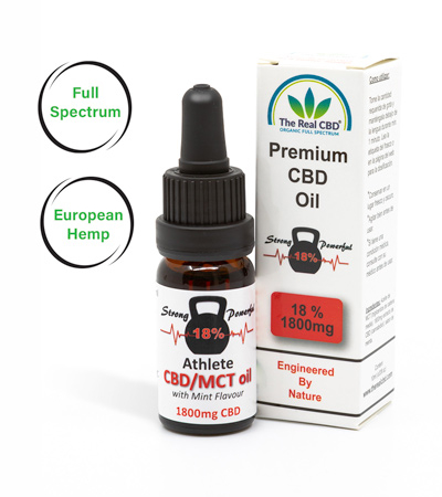 18% CBD Athletes Oil - La vraie marque de CBD