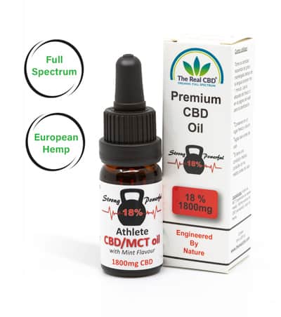 18% CBD Athletes Oil-The Real CBD-UK-Denmark-Spain-Germany