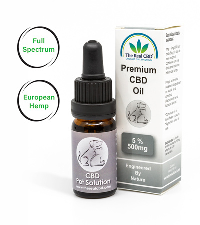 5% CBD Pet Solution - La vraie marque de CBD