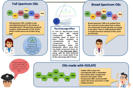 L'huile de cocaïne réelle - Infographie - Spectre complet de l'huile de cocaïne