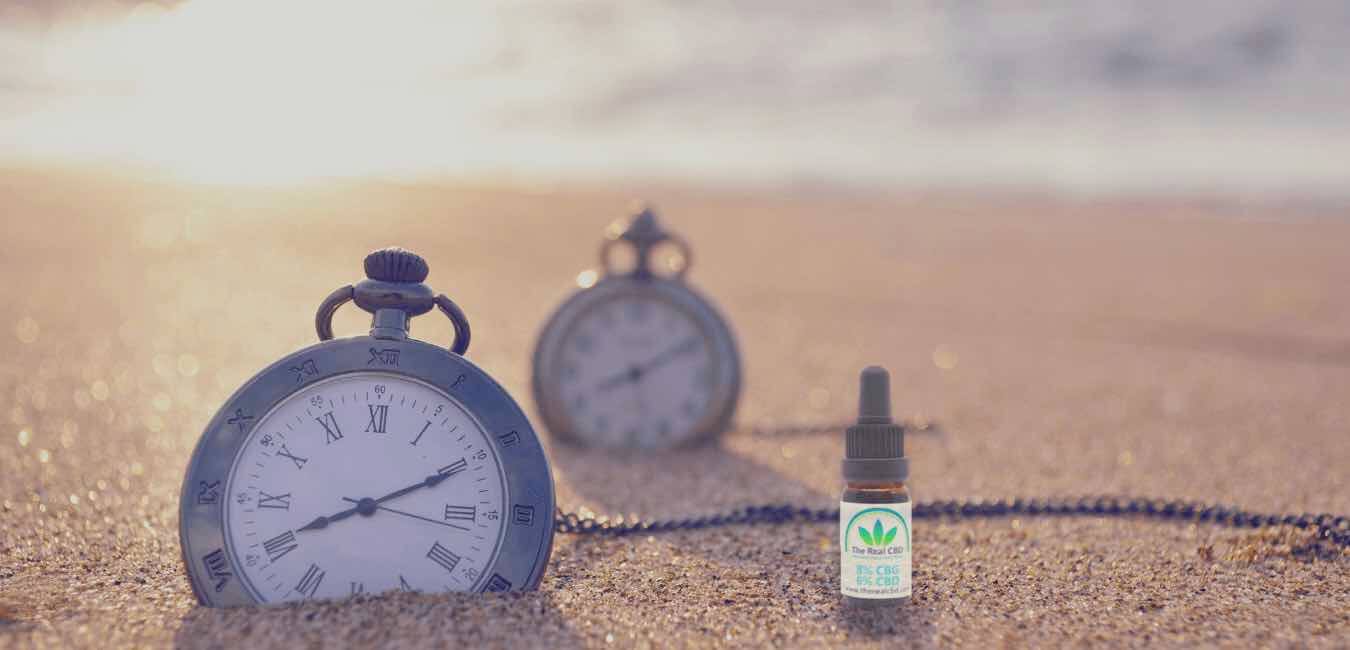 Stopwatches in sand by the seashore