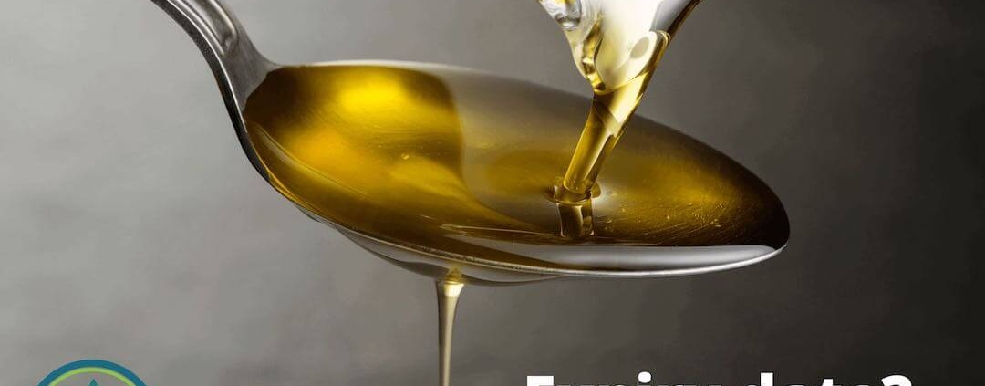 Oil being poured onto a spoon