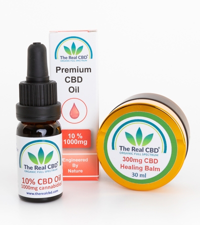 10% Teinture d'huile de CBD 300mg Baume CBD - The Real CBD Brand