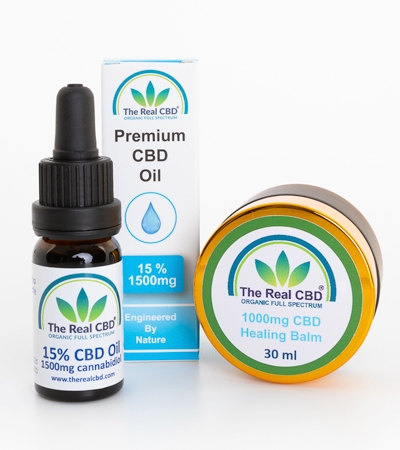 15% CBD tincture and 1000mg CBD balm - The Real CBD Brand