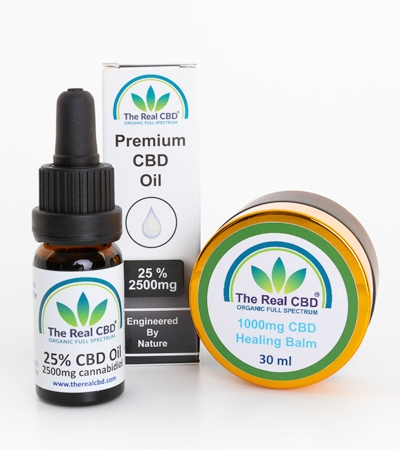 25% CBD oil and 1000mg CBD Balm - The Real CBD Brand