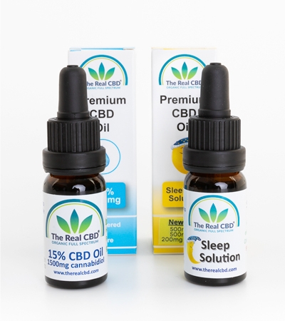 L'huile de CBD 15% et les teintures de sommeil 10% CBD - The Real CBD Brand