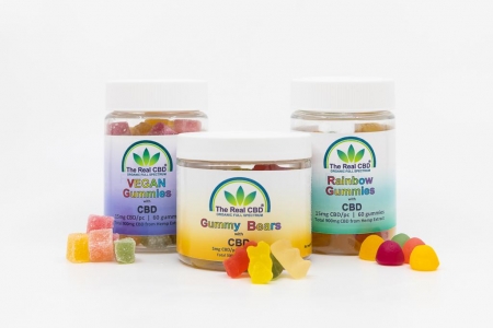 3 pots de gommes au CBD - The Real CBD Brand