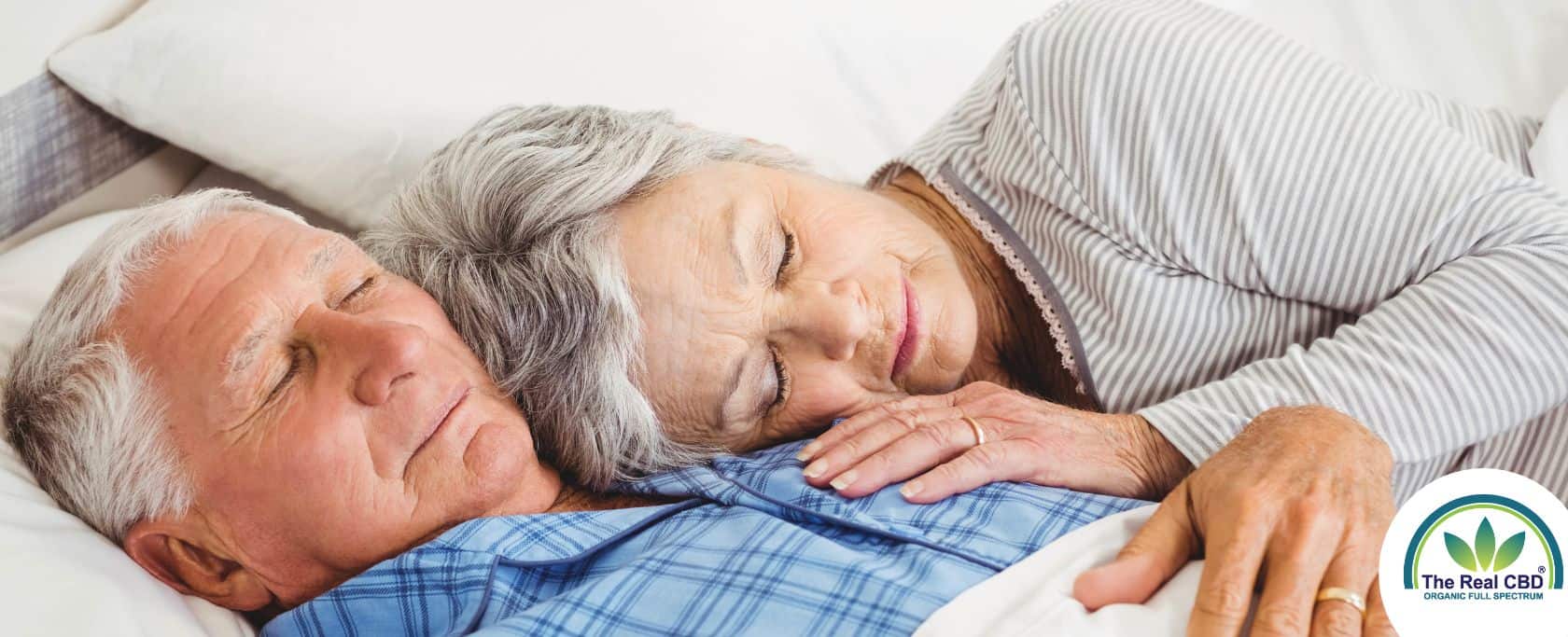 Old couple sleeping together