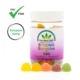 Coloured CBD gummies with 25mg CBD in a jar - The Real CBD Brand