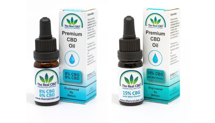 2 CBG tincture bottles - The Real CBD Brand