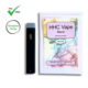 Black HHC Vape pen next to packaging - The Real CBD Brand