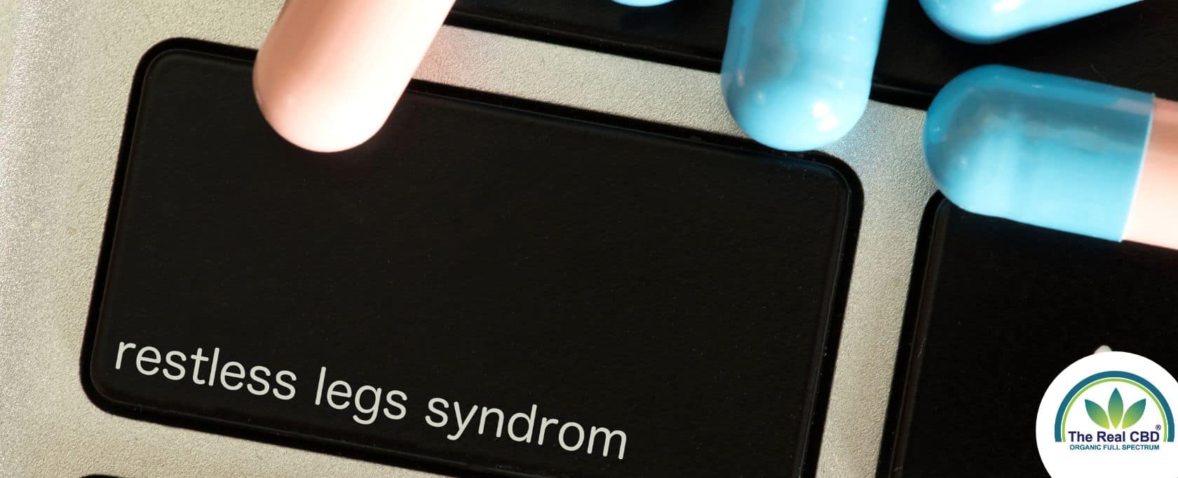 Tastatur mit RESTLESS LEG SYNDROME auf einer der schwarzen Tasten