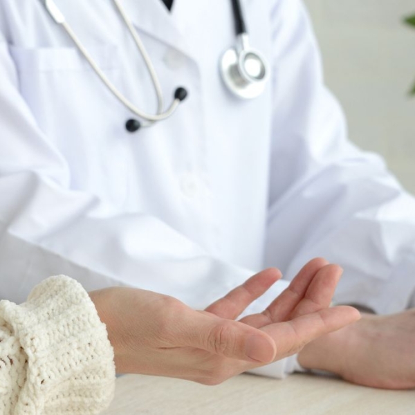 Doctor and patient discussing