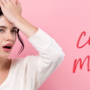 Woman holding her forehead with 8 common CBD mistakes