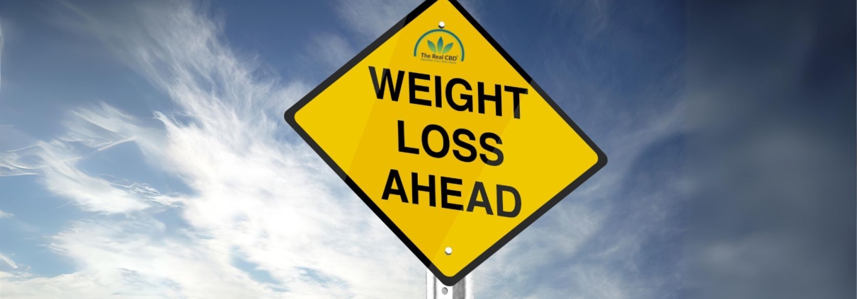 Weight loss ahead street sign