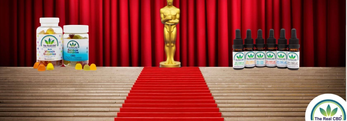 The Real CBD products on the stage at The Oscars