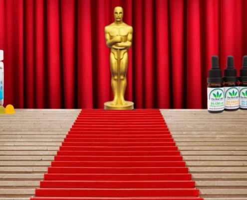 The Real CBD products on the stage at The Oscars