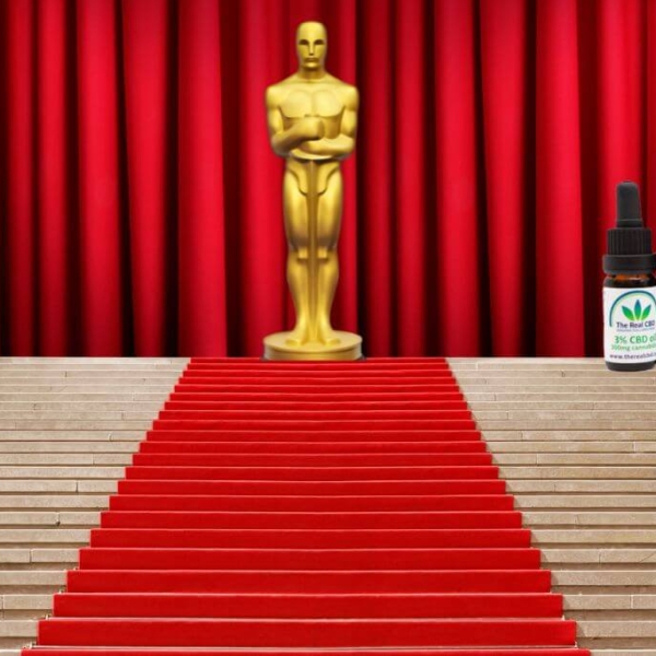 The Real CBD products on the stage at The Oscars