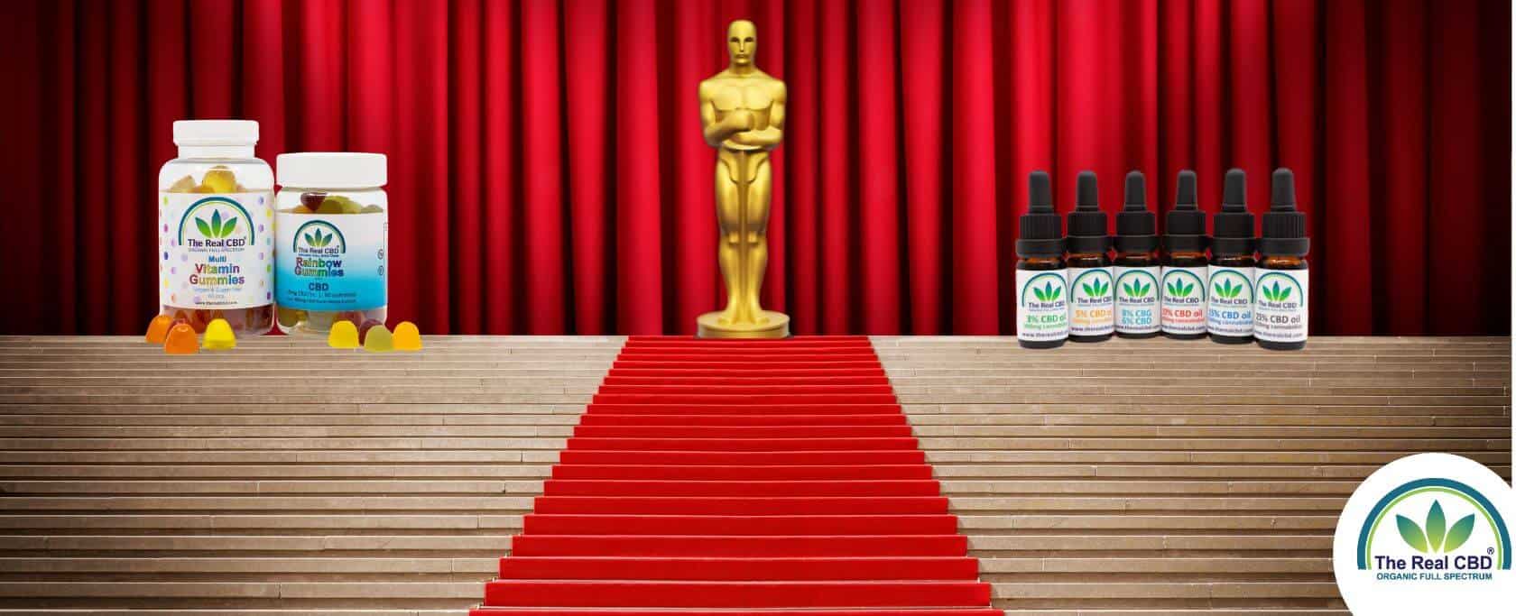 The Real CBD products on the stage at The Oscars