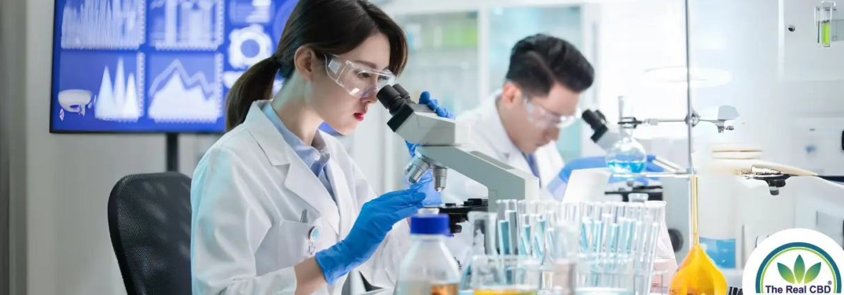 Scientists testing in a lab